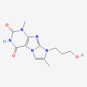 8-(3-hydroxypropyl)-1,7-dimethyl-1H-imidazo[2,1-f]purine-2,4(3H,8H)-dione