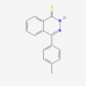 molecular formula C15H12N2S B2801199 4-(p-Tolyl)phthalazine-1-thiol CAS No. 307513-15-1