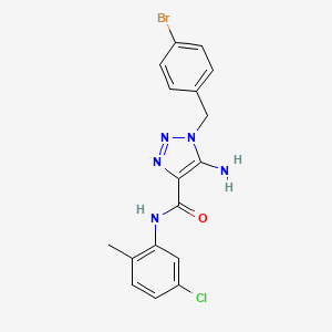 5-amino-1-(4-bromobenzyl)-N-(5-chloro-2-methylphenyl)-1H-1,2,3-triazole-4-carboxamide