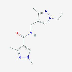 N-[(1-ethyl-3-methyl-1H-pyrazol-4-yl)methyl]-1,3-dimethyl-1H-pyrazole-4-carboxamide