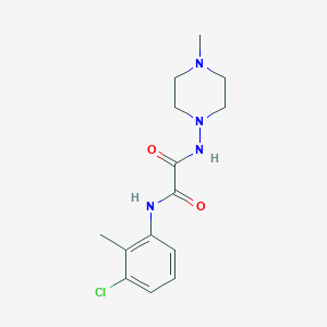 B2801219 N1-(3-chloro-2-methylphenyl)-N2-(4-methylpiperazin-1-yl)oxalamide CAS No. 920239-56-1