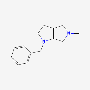 molecular formula C14H20N2 B2801240 1-Benzyl-5-methyloctahydropyrrolo[3,4-b]pyrrole CAS No. 132414-95-0