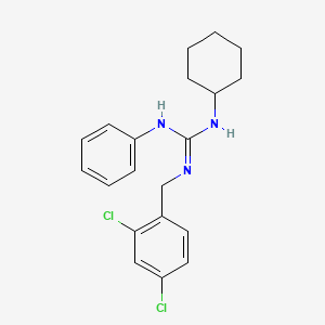 molecular formula C20H23Cl2N3 B2801254 N-环己基-N'-(2,4-二氯苯甲基)-N''-苯基脲 CAS No. 338414-79-2