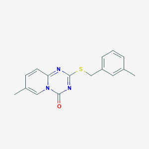 7-Methyl-2-[(3-methylphenyl)methylsulfanyl]pyrido[1,2-a][1,3,5]triazin-4-one