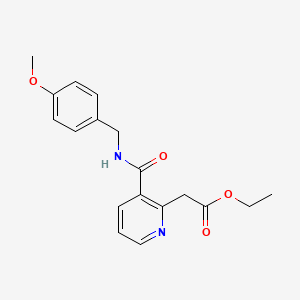 Ethyl 2-(3-{[(4-methoxybenzyl)amino]carbonyl}-2-pyridinyl)acetate