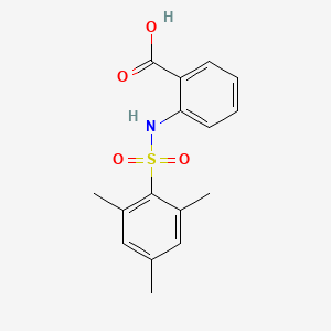 molecular formula C16H17NO4S B2801280 2-(2,4,6-三甲基-苯基磺酰氨基)-苯甲酸 CAS No. 38957-46-9