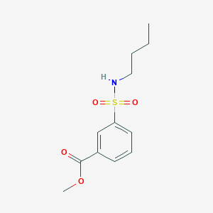molecular formula C12H17NO4S B2801296 Methyl 3-(butylsulfamoyl)benzoate CAS No. 1147486-05-2