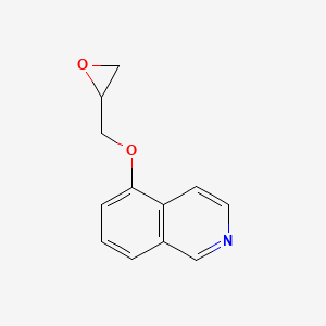 molecular formula C12H11NO2 B2801299 5-(Oxiran-2-ylmethoxy)isoquinoline CAS No. 129717-29-9