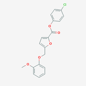 4-Chlorophenyl 5-[(2-methoxyphenoxy)methyl]-2-furoate