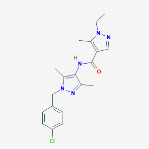 N-[1-(4-chlorobenzyl)-3,5-dimethyl-1H-pyrazol-4-yl]-1-ethyl-5-methyl-1H-pyrazole-4-carboxamide