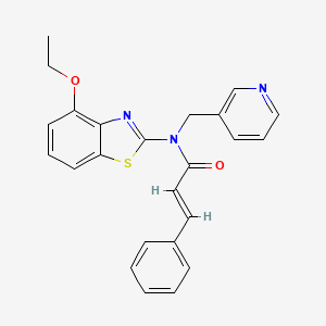 N-(4-ethoxybenzo[d]thiazol-2-yl)-N-(pyridin-3-ylmethyl)cinnamamide