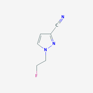 molecular formula C6H6FN3 B2801372 1-(2-Fluoroethyl)pyrazole-3-carbonitrile CAS No. 1429419-72-6
