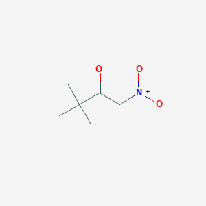 molecular formula C6H11NO3 B2801373 3,3-Dimethyl-1-nitrobutan-2-one CAS No. 35869-41-1