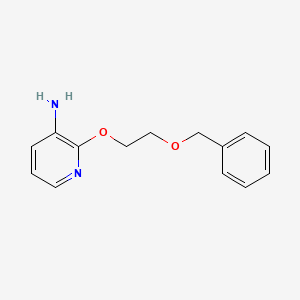 molecular formula C14H16N2O2 B2801380 2-[2-(Benzyloxy)ethoxy]pyridin-3-amine CAS No. 1820665-93-7