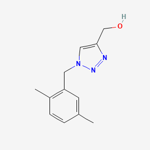 molecular formula C12H15N3O B2801392 {1-[(2,5-dimethylphenyl)methyl]-1H-1,2,3-triazol-4-yl}methanol CAS No. 1250055-59-4