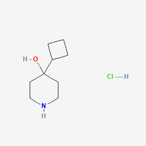 4-Cyclobutylpiperidin-4-ol hydrochloride