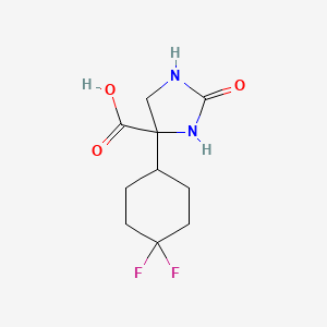 molecular formula C10H14F2N2O3 B2801413 4-(4,4-Difluorocyclohexyl)-2-oxoimidazolidine-4-carboxylic acid CAS No. 2248417-50-5