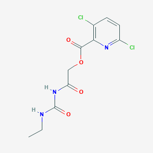 2-[(Ethylcarbamoyl)amino]-2-oxoethyl 3,6-dichloropyridine-2-carboxylate