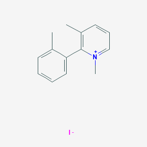 molecular formula C14H16IN B2801417 1,3-Dimethyl-2-(2-methylphenyl)pyridin-1-ium iodide CAS No. 454422-43-6