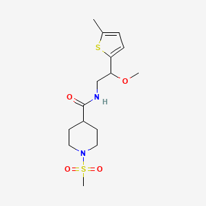 1-METHANESULFONYL-N-[2-METHOXY-2-(5-METHYLTHIOPHEN-2-YL)ETHYL]PIPERIDINE-4-CARBOXAMIDE