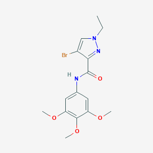 4-bromo-1-ethyl-N-(3,4,5-trimethoxyphenyl)-1H-pyrazole-3-carboxamide