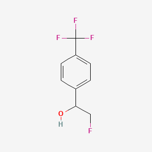 molecular formula C9H8F4O B2801432 2-氟-1-[4-(三氟甲基)苯基]乙醇 CAS No. 1073056-21-9