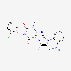 8-(2-aminophenyl)-3-(2-chlorobenzyl)-1,6,7-trimethyl-1H-imidazo[2,1-f]purine-2,4(3H,8H)-dione