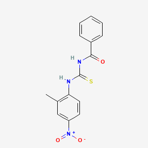 molecular formula C15H13N3O3S B2801455 N-[(2-甲基-4-硝基苯基)羰基硫代]苯甲酰胺 CAS No. 428491-08-1