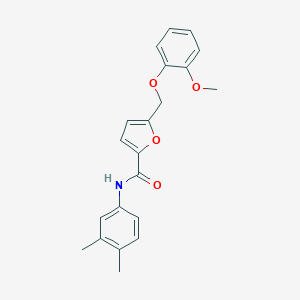 N-(3,4-dimethylphenyl)-5-[(2-methoxyphenoxy)methyl]-2-furamide