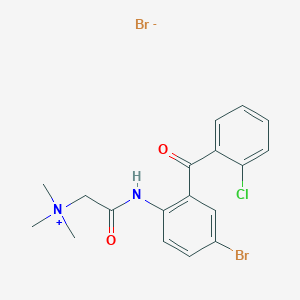 2-((4-bromo-2-(2-chlorobenzoyl)phenyl)amino)-N,N,N-trimethyl-2-oxoethanaminium bromide