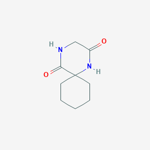molecular formula C9H14N2O2 B028015 1,4-二氮杂螺[5.5]十一烷-2,5-二酮 CAS No. 106025-29-0