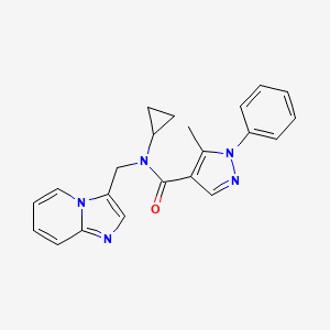 N-cyclopropyl-N-(imidazo[1,2-a]pyridin-3-ylmethyl)-5-methyl-1-phenyl-1H-pyrazole-4-carboxamide