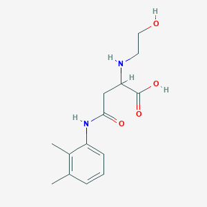 molecular formula C14H20N2O4 B2801524 4-((2,3-Dimethylphenyl)amino)-2-((2-hydroxyethyl)amino)-4-oxobutanoic acid CAS No. 1046801-39-1