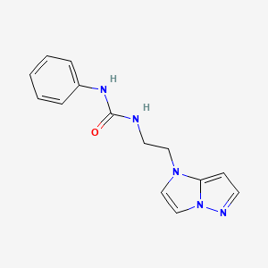 1-(2-(1H-imidazo[1,2-b]pyrazol-1-yl)ethyl)-3-phenylurea