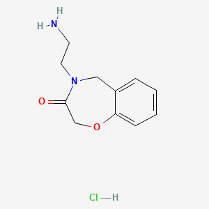 4-(2-Aminoethyl)-2,3,4,5-tetrahydro-1,4-benzoxazepin-3-one hydrochloride