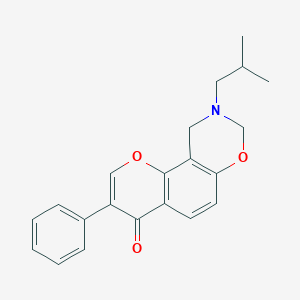 9-isobutyl-3-phenyl-9,10-dihydrochromeno[8,7-e][1,3]oxazin-4(8H)-one