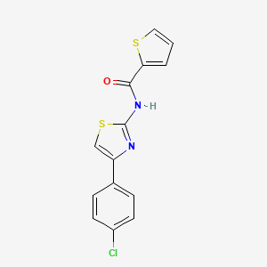 n-[4-(4-Chlorophenyl)-1,3-thiazol-2-yl]thiophene-2-carboxamide
