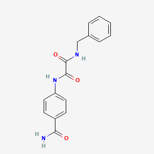 N-benzyl-N'-(4-carbamoylphenyl)oxamide