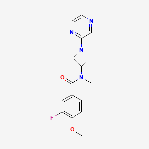 3-Fluoro-4-methoxy-N-methyl-N-(1-pyrazin-2-ylazetidin-3-yl)benzamide