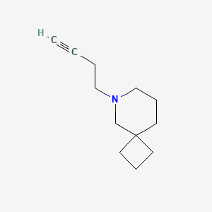 molecular formula C12H19N B2801554 6-But-3-ynyl-6-azaspiro[3.5]nonane CAS No. 1856854-20-0