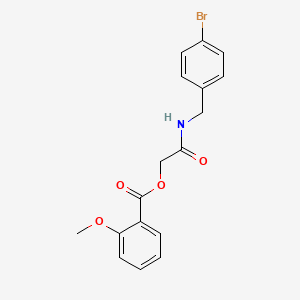 2-((4-Bromobenzyl)amino)-2-oxoethyl 2-methoxybenzoate