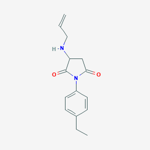 molecular formula C15H18N2O2 B280156 3-(Allylamino)-1-(4-ethylphenyl)-2,5-pyrrolidinedione 