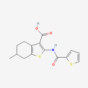 6-Methyl-2-(thiophene-2-carbonylamino)-4,5,6,7-tetrahydro-1-benzothiophene-3-carboxylic acid