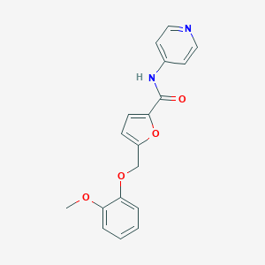 5-[(2-methoxyphenoxy)methyl]-N-4-pyridinyl-2-furamide