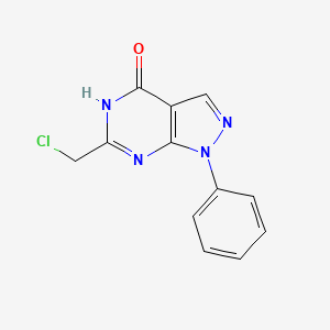 6-(chloromethyl)-1-phenyl-1H,4H,5H-pyrazolo[3,4-d]pyrimidin-4-one