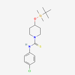 4-((tert-Butyldimethylsilyl)oxy)-N-(4-chlorophenyl)piperidine-1-carbothioamide