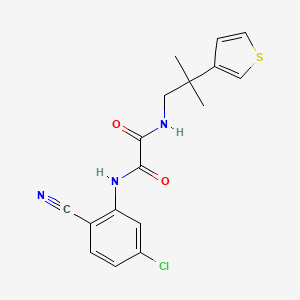 N1-(5-chloro-2-cyanophenyl)-N2-(2-methyl-2-(thiophen-3-yl)propyl)oxalamide