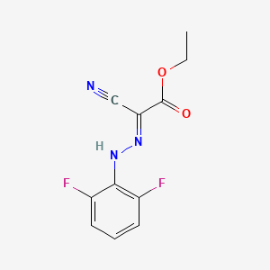 (E)-(ethyl cyano[2-(2,6-difluorophenyl)hydrazin-1-ylidene]formate)