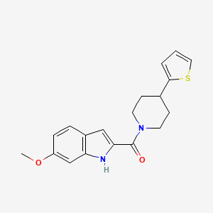 (6-methoxy-1H-indol-2-yl)(4-(thiophen-2-yl)piperidin-1-yl)methanone