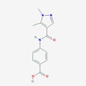 4-{[(1,5-dimethyl-1H-pyrazol-4-yl)carbonyl]amino}benzoic acid